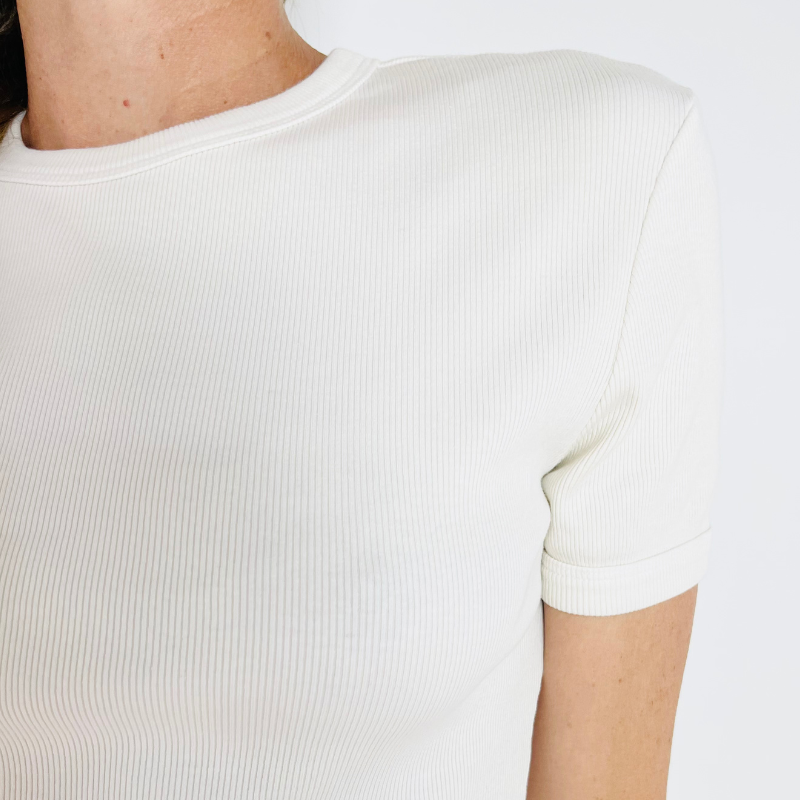 RACHEL Ribbed Tee