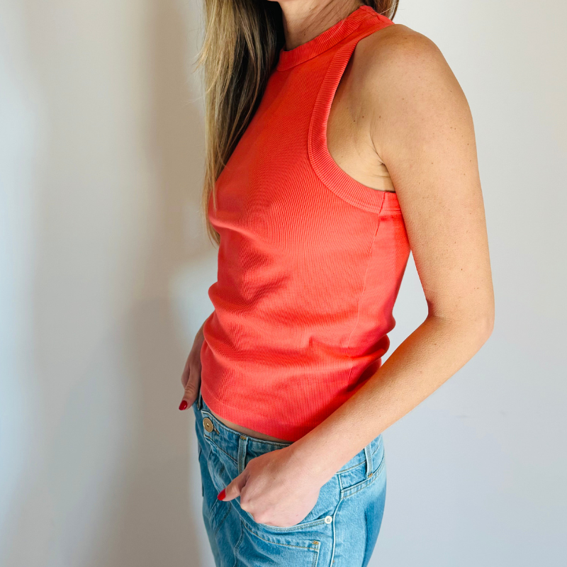 GRETCHEN Ribbed Tank