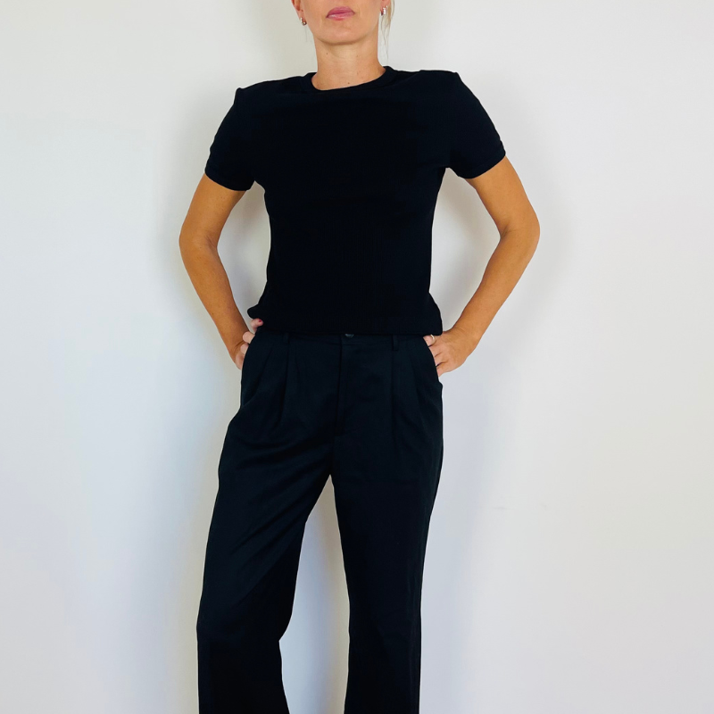 RACHEL Ribbed Tee