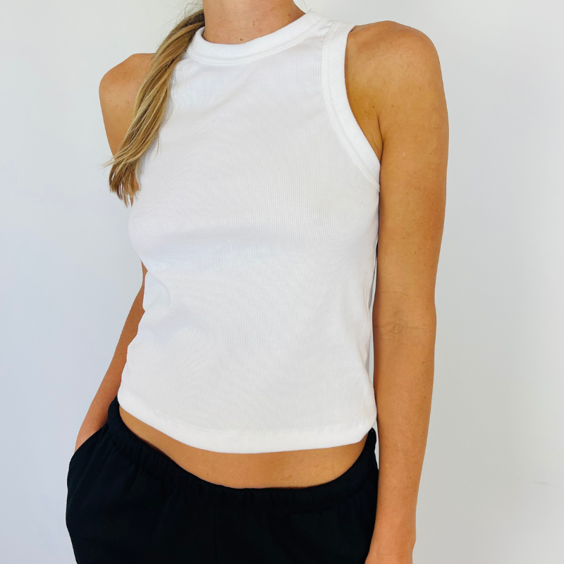 GRETCHEN Ribbed Tank